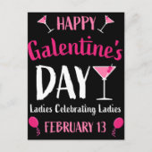 Happy Galentine's Day Februari 13 Briefkaart (Voorkant)