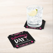 Happy Galentine's Day Februari 13 Kartonnen Onderzetters (Insitu)