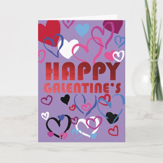 Happy Galentine's Day Feestdagen Kaart (Voorkant)