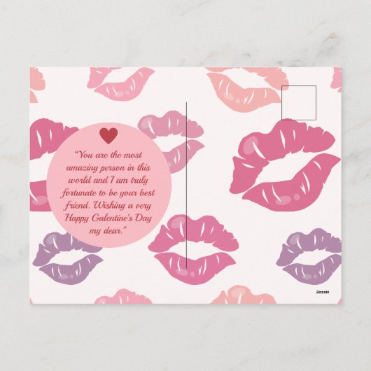 Happy Galentine's Day Feestdagenkaart (Achterkant)