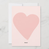 Happy Galentine's Day floral girly roze hart Feestdagenkaart (Achterkant)