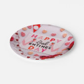 Happy Galentine's Day Food & Spirits Party Papieren Bordje (Gekanteld)