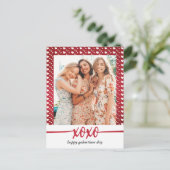 Happy Galentine's Day Foto Briefkaart (Staand voorkant)