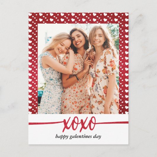 Happy Galentine's Day Foto Briefkaart (Voorkant)
