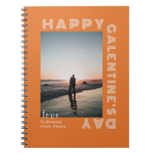 Happy Galentine's Day Foto Collage Paar Notitieboek
