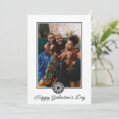 Happy Galentine's Day Foto Vrouwen BFF Besties Feestdagenkaart (Staand voorkant)