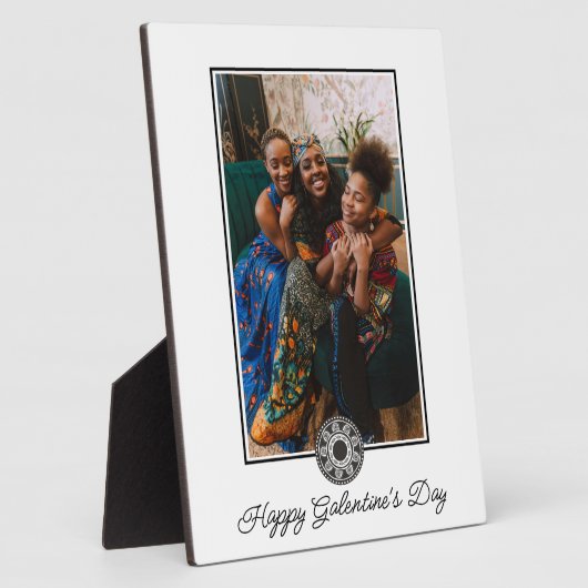 Happy Galentine's Day Foto Vrouwen BFF Besties Fotoplaat (Zijkant)