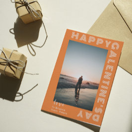 Happy Galentine's Day Fotocollage Paar Gevouwen Briefkaart