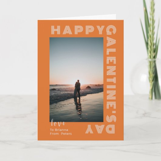 Happy Galentine's Day Fotocollage Paar Gevouwen Programma (Voorkant)