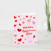 Happy Galentine's Day Friendship Valentijnsdag Kaart (Voorkant)