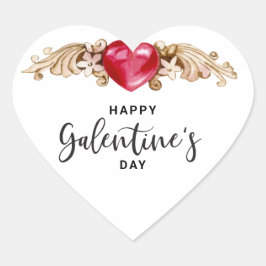 Happy Galentines Day Hart Sticker