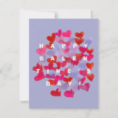 Happy Galentine's Day harten Holiday Kaart (Voorkant)