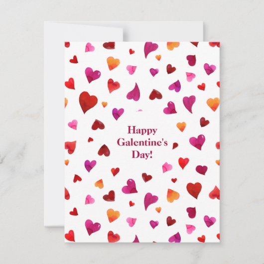 Happy Galentine's day hearts Valentijnsdag Kaart (Voorkant)