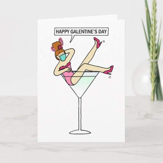 Happy Galentine's Day Kaart (Voorkant)