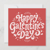 Happy Galentine's Day Kaart (Voorkant)