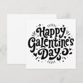 Happy Galentine's Day Kaart (Voorkant / Achterkant)