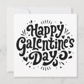 Happy Galentine's Day Kaart (Voorkant)