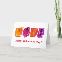 Happy Galentine's Day | "LOVE"-Waterverf Modern