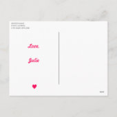 Happy Galentine's Day | "LOVE"-Waterverf Modern Feestdagenkaart (Achterkant)
