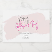 Happy Galentine's Day Mini Mousserende Wijn Labels Sparkling Wijnetiket (Enkel label)