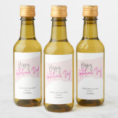 Happy Galentine's Day Mini Wine Labels Wijn Etiket (Flessen)
