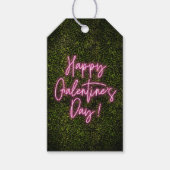 Happy Galentine's Day Neon Sign Valentijnsdag Cadeaulabel (Voorkant)