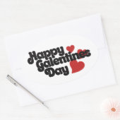 Happy Galentines Day Ovale Sticker (Envelop)