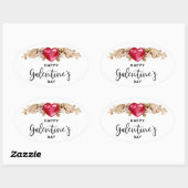 Happy Galentines Day Ovale Sticker (Vel)