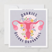 Happy Galentine's Day Ovaria voor Brovaria Feestdagenkaart (Voorkant)