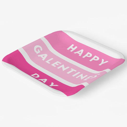 Happy Galentine's Day Paper Bord (Gebogen)