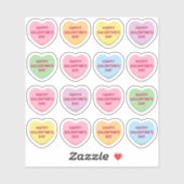 Happy Galentine's Day pastel aangepaste snoep hart Sticker (Vel)