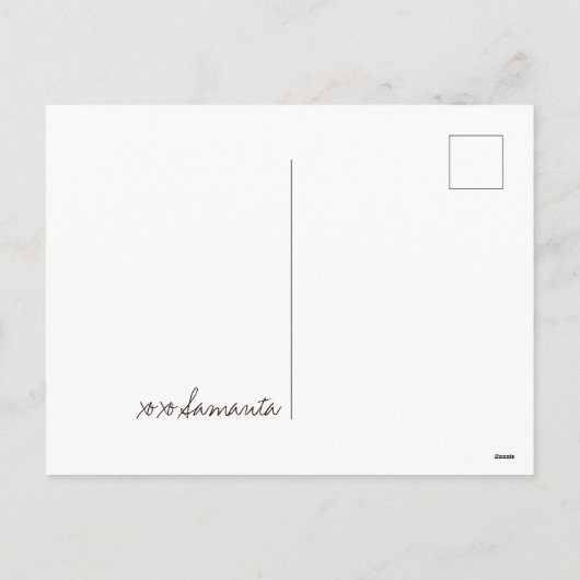 Happy Galentines Day Pink Animal Print Harten Naam Feestdagenkaart (Achterkant)