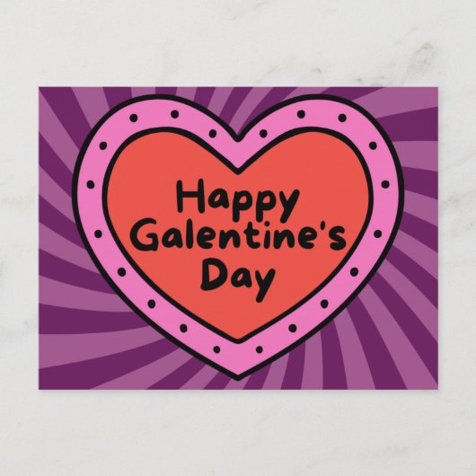 Happy Galentine's Day Platonic Valentijn Briefkaart (Voorkant)