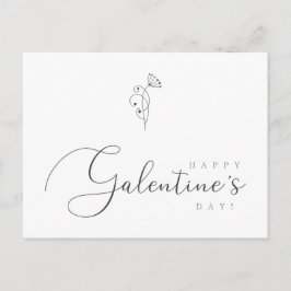 Happy Galentines Day Quote Botanical Briefkaart