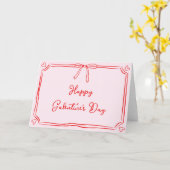 Happy Galentine's Day Red en Pink Bestie Gal Pal Kaart (Gele Bloem)