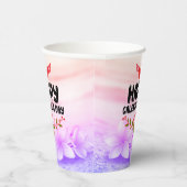 Happy Galentine's Day Red Heart & Wings Party Papieren Bekers (Rechts)