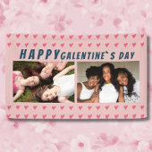 Happy Galentine's Day Roze Heart Friend 2 Foto Spandoek