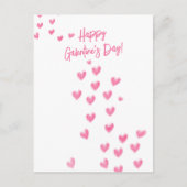 Happy Galentine's Day Schattige roze harten Briefkaart (Voorkant)