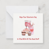 Happy Galentine's Day Schattigee Girly Valentijnse Notitiekaartje (Voorkant)