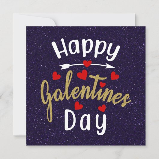 Happy Galentines Day Valentijns Flowers Card Kaart (Voorkant)