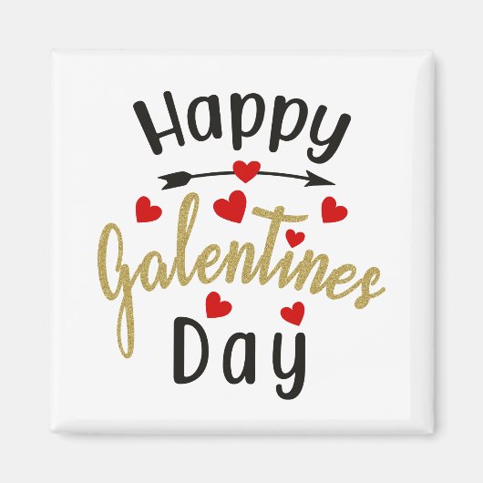 Happy Galentines Day Valentijnse Love Friendships Magneet (Voorkant)