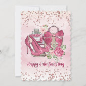 Happy Galentine's Day Vrouwelijke Design Feestdagenkaart (Voorkant)