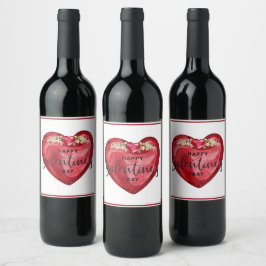 Happy Galentines Day Wijn Etiket