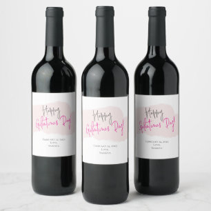 Happy Galentine's Day Wine Labels Wijn Etiket