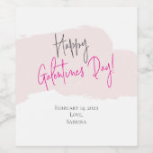 Happy Galentine's Day Wine Labels Wijn Etiket (Enkel label)