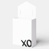 Happy Galentine's Day XOXO Zwart Wit Modern Bedankdoosjes (Geopend)