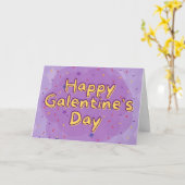 Happy Galentine's Platonic Valentijn Card Kaart (Gele Bloem)