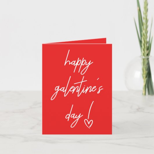 Happy Galentine's Valentijns Holiday Kaart (Voorkant)