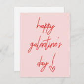 Happy Galentine's Valentijnse feestkaart Feestdagenkaart (Voorkant / Achterkant)