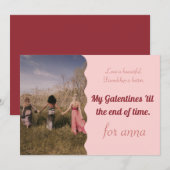 Happy Galentine's Valentijnse vakantie Feestdagenkaart (Voorkant / Achterkant)